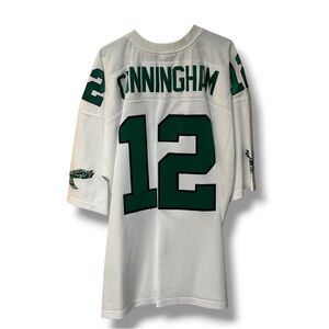 Cunningham #12 White & Green Football Jersey